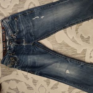 Mens Rock Revival Roger boot cut jeans
